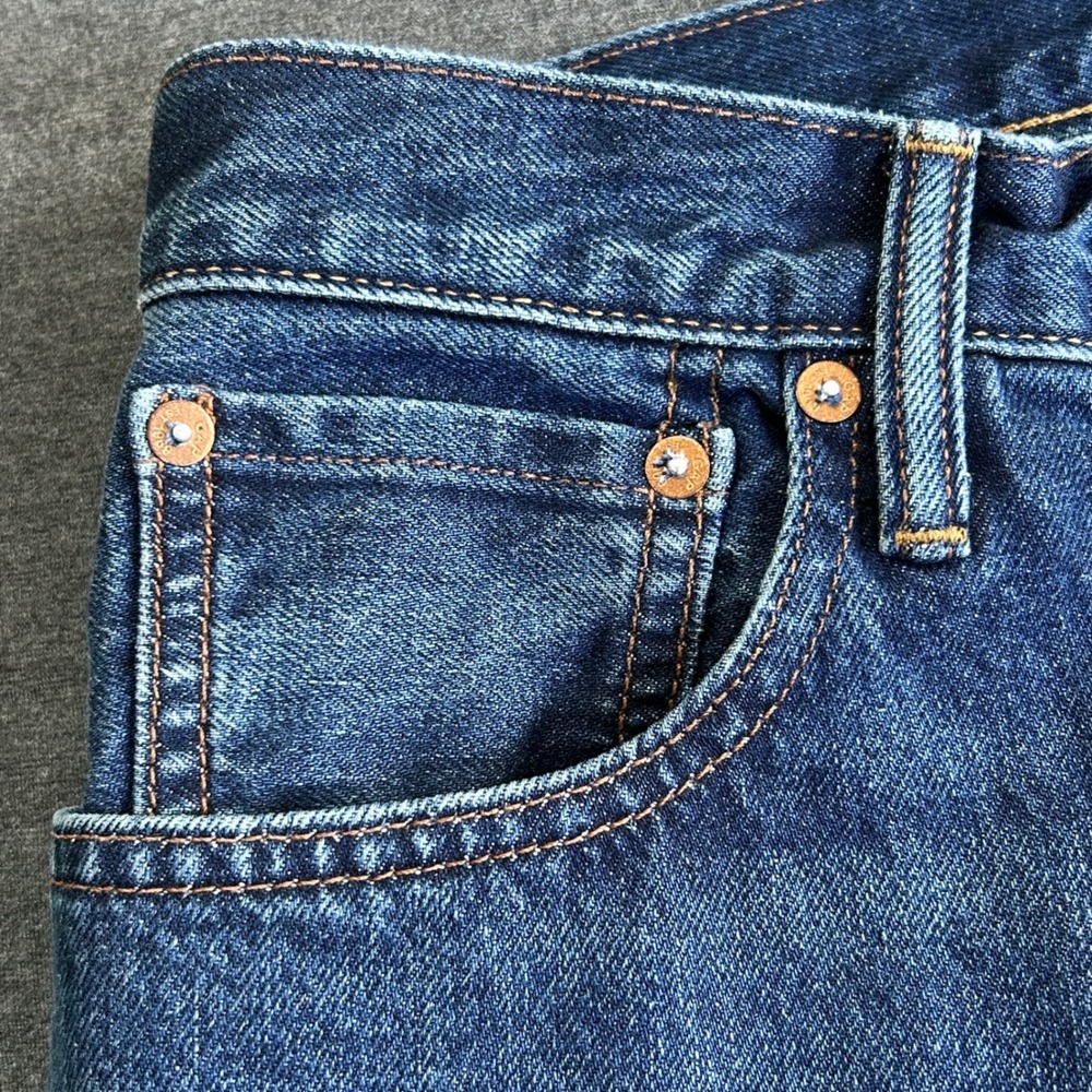 Gap 90s Loose Jeans Mens 29x32 Dark Wash Baggy Straight 5 Pocket NWT - Picture 10 of 14